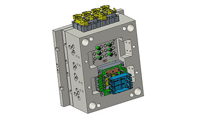 Multi-point hot runner mold